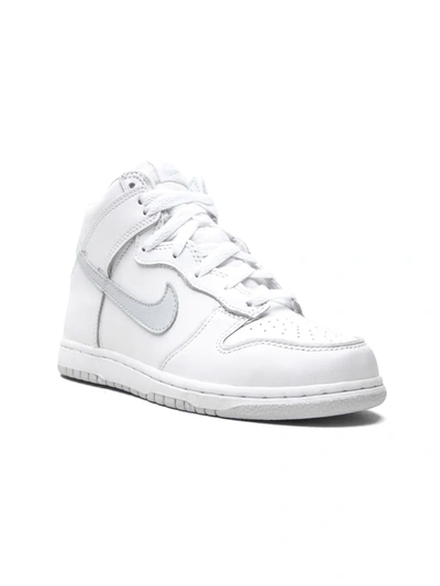 Nike Kids' Dunk High Sp "pure Platinum" Sneakers In White