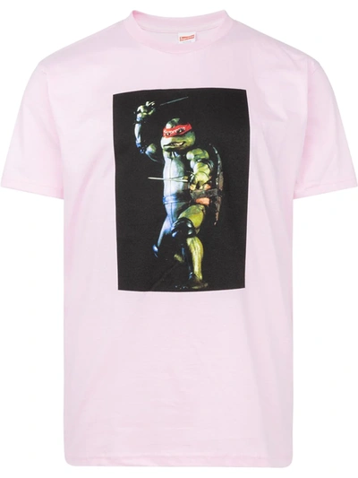 Supreme Raphael Print T-shirt In Pink
