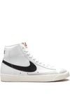 Nike Blazer Mid '77 Cz1055-100 Women's White/sail/black Skateboard Shoes Nr2534 In White