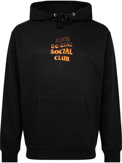 Anti Social Social Club A Fire Inside Hoodie In Black