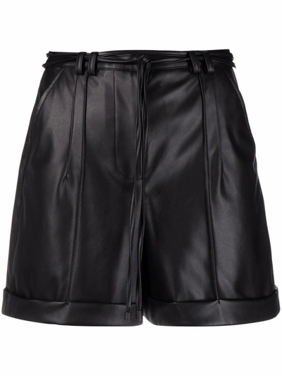 Patrizia Pepe Exposed Seam Detailing Shorts In Black
