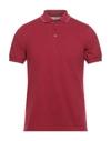 Brunello Cucinelli Polo Shirts In Brick Red