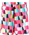 Formy Studio Geometric-print Track Shorts In Pink