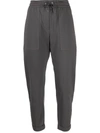 Brunello Cucinelli Cropped Track Pants In Grau