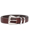Brunello Cucinelli Buckle-fastening Leather Belt In Braun