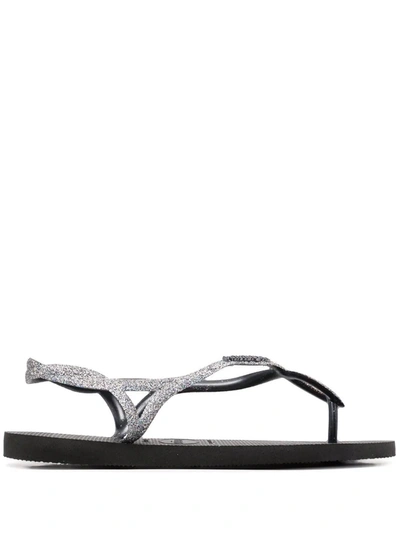 Havaianas Luna Open-toe Sandals In Schwarz