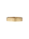 GUCCI 18KT YELLOW GOLD ICON LOGO-ENGRAVED RING