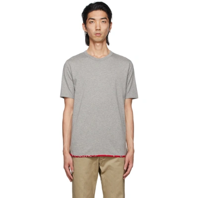 Visvim Contrast-hem Short-sleeved T-shirt In Grey