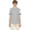 Thom Browne 4-bar Stripe Short-sleeve T-shirt In Grey