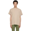 NUDIE JEANS BEIGE MILTON RECYCLED T-SHIRT
