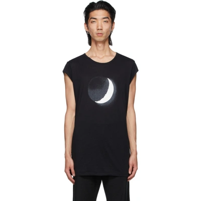 Ann Demeulemeester Moon-print Cotton-jersey T-shirt In Black