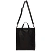 ANN DEMEULEMEESTER BLACK LEATHER TOTE