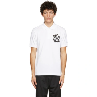 Raf Simons White Fred Perry Edition Chest Patch Polo