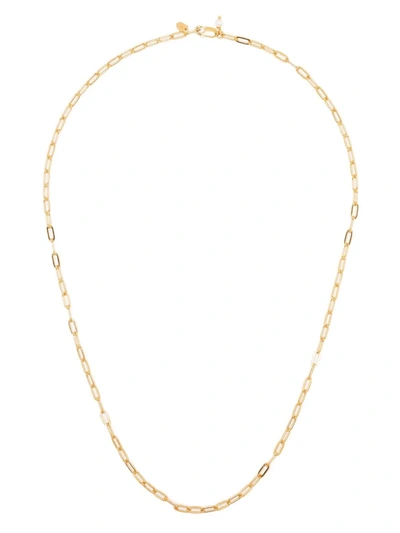 Maria Black Gemma Gold-plated Sterling Silver Necklace In Black
