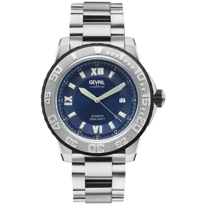 Gevril Seacloud Men's Watch Blue Dial Stainless Steel Bracelet