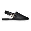 GIVENCHY BLACK CHAIN SLINGBACK MULES