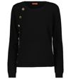Altuzarra Minamoto Button-detailed Cashmere Sweater In 黑色