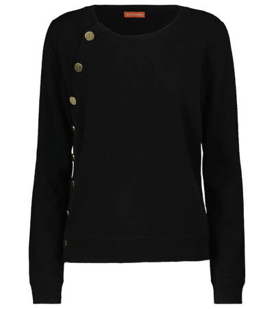 Altuzarra Minamoto Button-detailed Cashmere Jumper In Black