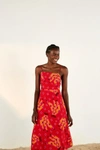 farm rio red tiki bananas tie back dress Farm rio tiki bananas