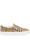 BURBERRY BURBERRY VINTAGE CHECK SLIP-ON SNEAKERS