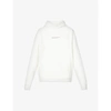 PANGAIA WOMENS OFF WHITE AIRINK TEXT-PRINT RECYCLED AND ORGANIC COTTON-BLEND HOODY XXS,R03751950