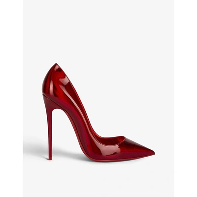 Christian Louboutin So Kate 120 Patent-leather Courts In Red