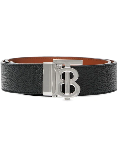 BURBERRY MONOGRAM DETAIL BUCKLED BELT