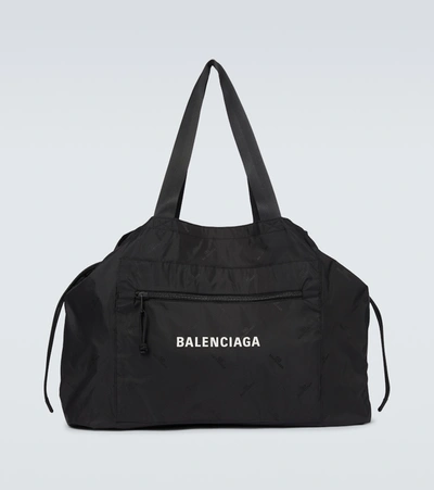 Balenciaga Expandable Technical Tote Bag In Black