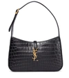 Saint Laurent Le 5 À 7 Leather Shoulder Bag In Black
