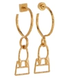 Jacquemus Womens Gold Les Creoles Chiquita Brass Earrings In Gold