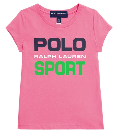 Polo Ralph Lauren Kids' Logo Cotton T-shirt In Pink
