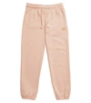Acne Studios Cotton Jersey Sweatpants In Pink