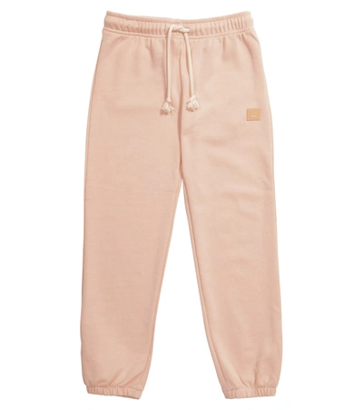 Acne Studios Kids' Cotton Jersey Sweatpants In Pink