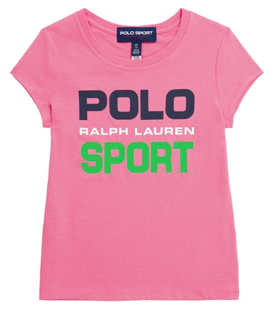 Polo Ralph Lauren Kids' Logo Cotton T-shirt In Pink