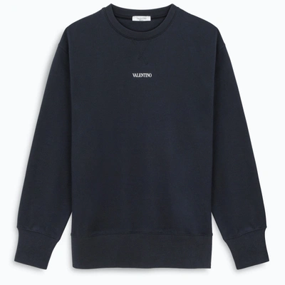 Valentino Blue Logo-print Sweatshirt