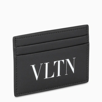 Valentino Garavani Black Vltn Credit Card Holder