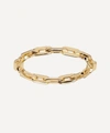 MARIA BLACK GOLD-PLATED GEMMA CHAIN RING,000732730