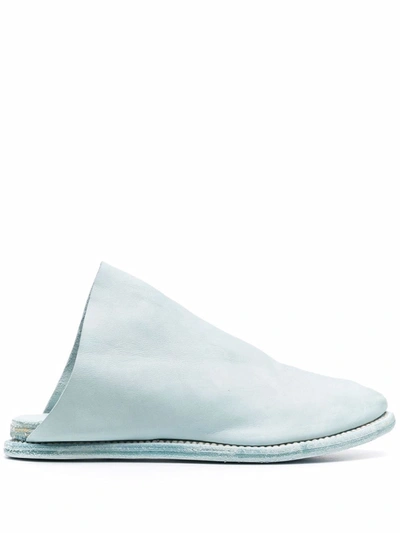 Guidi Leather Slip-on Mules In T Light Blue