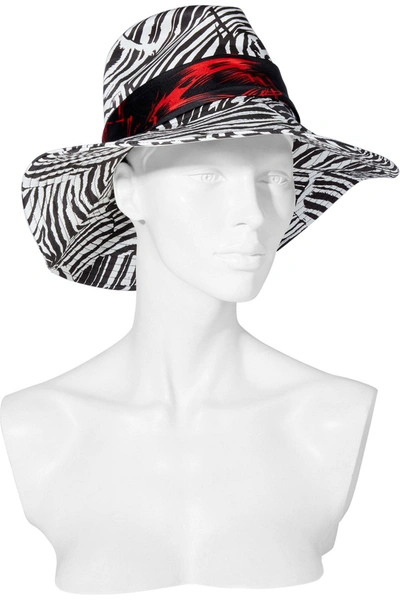 Missoni Silk-trimmed Zebra-print Cotton Bucket Hat In Animal Print