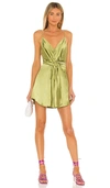 L'academie Terina Dress In Light Olive Green