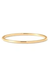 Roberto Coin Thin 18k Gold Oval Bangle In Yellow Gold