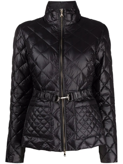 Patrizia Pepe Ultralight Quilted Short Jacket In Black