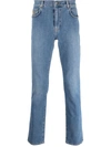 MOSCHINO MID-RISE SLIM-FIT JEANS