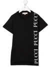 Emilio Pucci Junior Logo-print Cotton T-shirt In Black