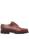 Paraboot Avignon Leather Lace-up Shoes In Brown