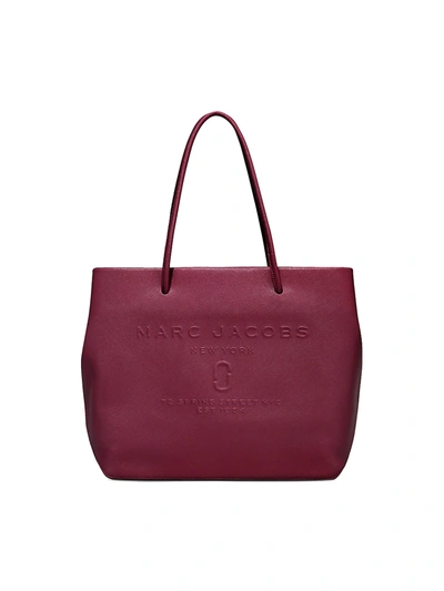 The Marc Jacobs Coated Leather Tote In Muscat