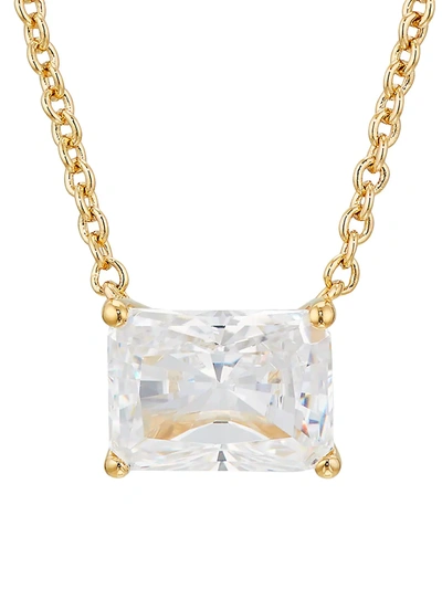 Adriana Orsini Modern Love Emerald Cut Sterling Silver Necklace In Gold