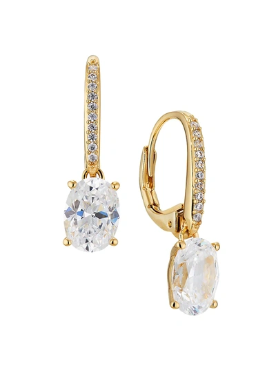 Adriana Orsini Modern Love Oval Cut Drop Earrings In Gold