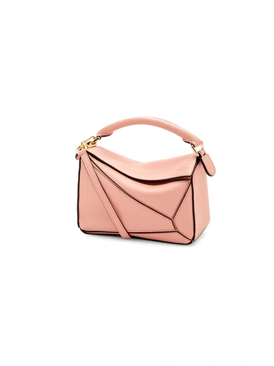 Loewe Mini Puzzle Leather Bag In Blossom