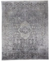 Simply Woven Sarrant R3966 Gray 2'8" X 10' Runner Rug In Gray